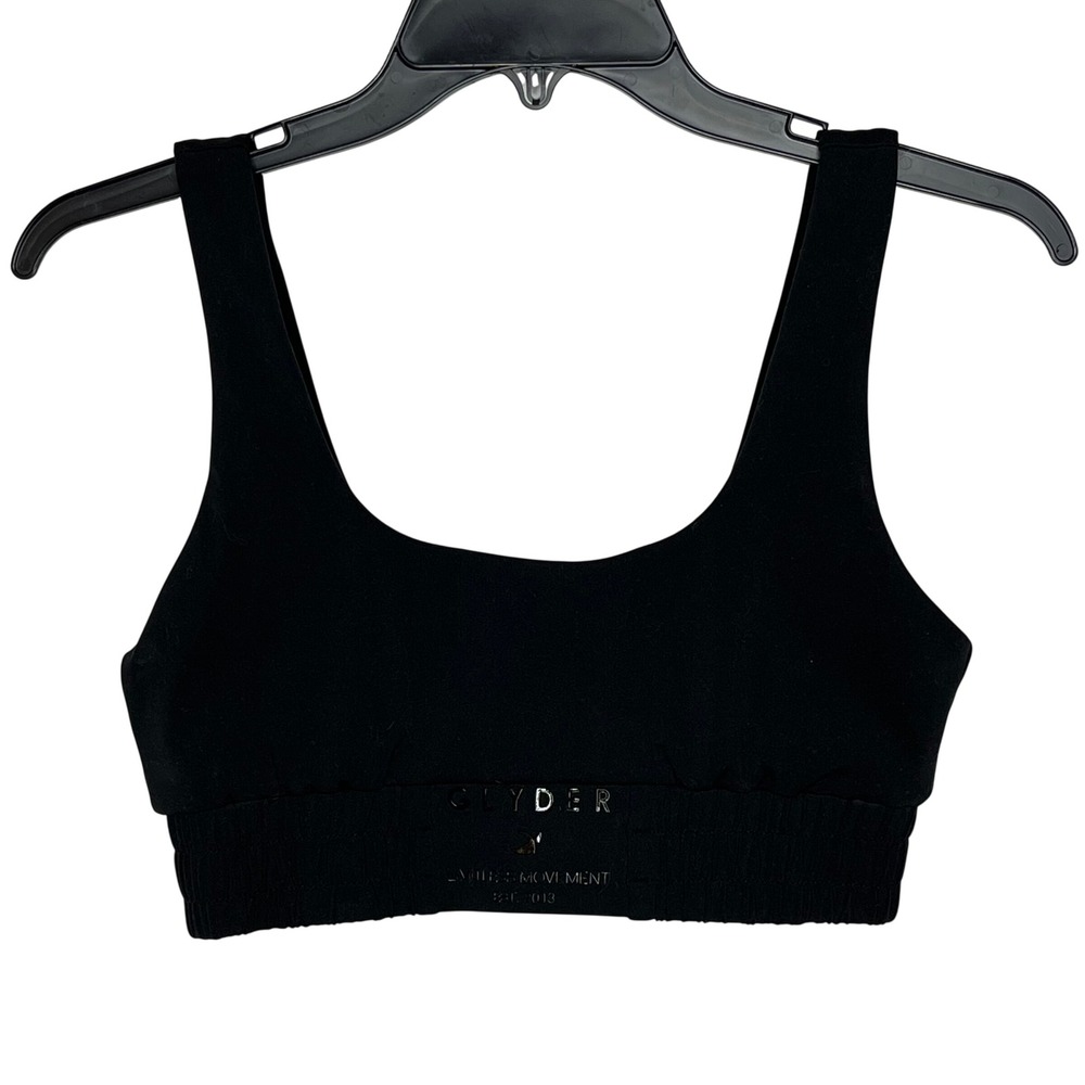 GLYDER Black Sports Bra Limitless Movement Athletic‎ Sports Bra